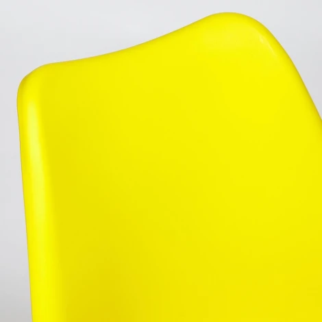 Стул TULIP (mod. 73) желтый (дерево/пластик/ПУ)