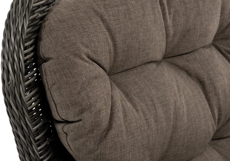 "Алиса" кресло плетеное, цвет графит с подушками 4SIS арт.УТ-00006456
