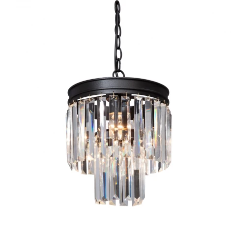 Подвесная люстра Vitaluce V5151-1/3+1 (220V, хрусталь, на тросе, круглые)