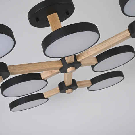 Потолочная люстра на штанге LED TURNA Черный ImperiumLoft Turna-X01 (178306-26, Умный дом, WiFi, голосовое управление)