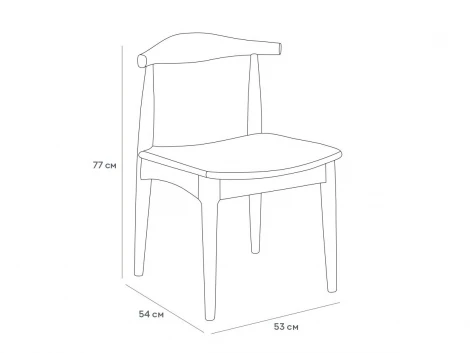 Комплект стульев Maple 2 шт. ОГОГО Обстановочка! 966333 (Массив,Дерево,Экокожа/Коричневый,Черный)