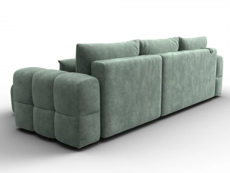 Диван угловой Лига-110 НПБ угол универсальный (ДВП,ДСП,ЛДСП,Брус,Фанера,Велюр/Зеленый) Лига Диванов 136524