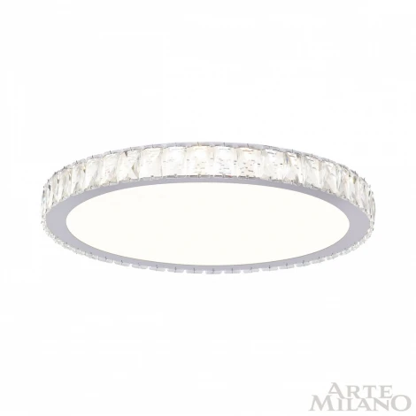 Потолочный светильник круглый Arte Milano 310122/D500 NI (регулировка яркости, LED, 220V, пульт управления, круглые)