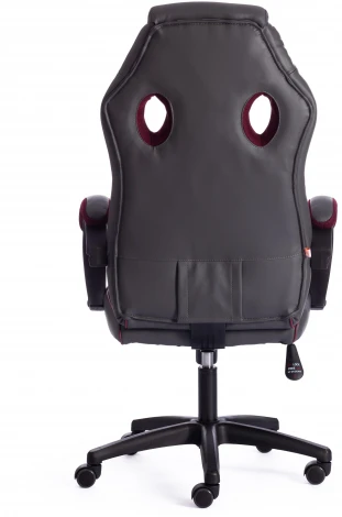 Кресло RACER GT new кож/зам/ткань, металлик/бордо, 36/13 Tetchair 13248