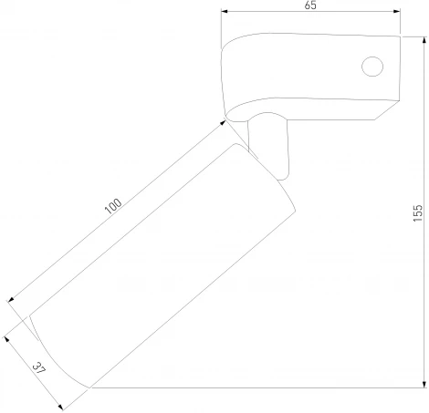 Спот Eurosvet Pitch 20143/1 LED черный