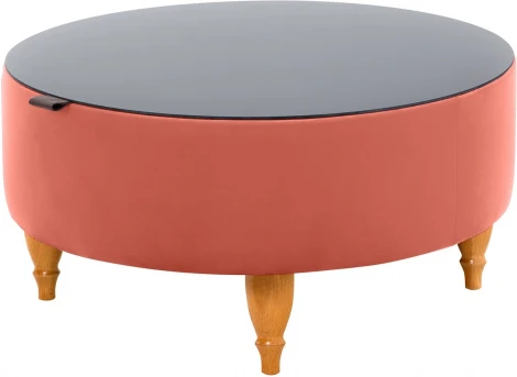 Стол журнальный Italia ОГОГО (арт.339987), (ЛДСП/Розовый)