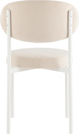 Стул Бриф SN велюр молочный каркас белый муар Stool Group арт.УТ000039457