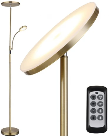 Торшер для чтения Lussole Carmel LSP-0904 (регулировка яркости, LED, 220V, сенсорный выключатель, круглые, IP21)