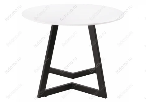 Стеклянный стол Woodville Алингсос 100(140)х100х76 белый / белая шагрень 462387