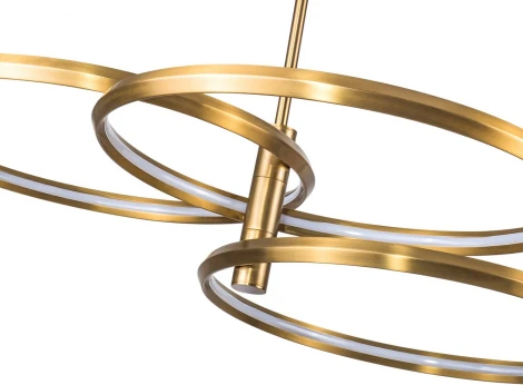 Потолочная люстра на штанге светодиодная Kink Light 08203,20P(3000K) бронза Led 54w (3000k)