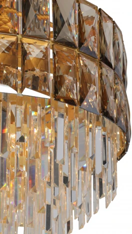 Подвесная люстра Vitaluce V5832-8/17+4, 21xE14 макс. 40Вт (220V, хрусталь, на цепи)