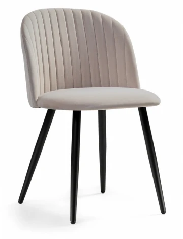 Стул Woodville на металлокаркасе Gabi 1 latte / black 15350