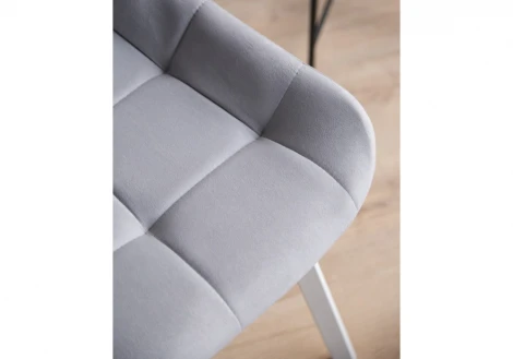 Стул на металлокаркасе Челси П светло-серый (zd 960) / белый 632444