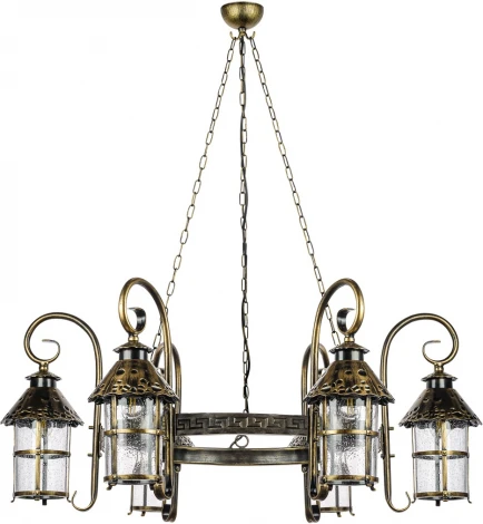 Уличный светильник подвесной Oasis Light CAIOR 1 81570/6/18 st 60 Gb (220V, на цепи, фонарь, IP44)