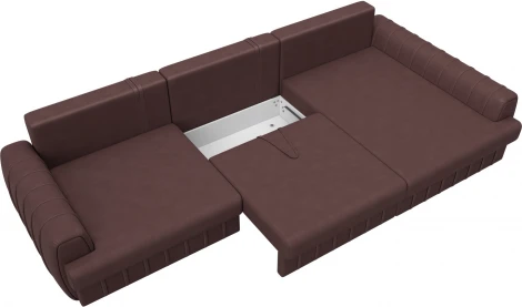 Диван угловой Лига-057 НПБ Лонг угол правый Лига Диванов (Замша) арт.129312