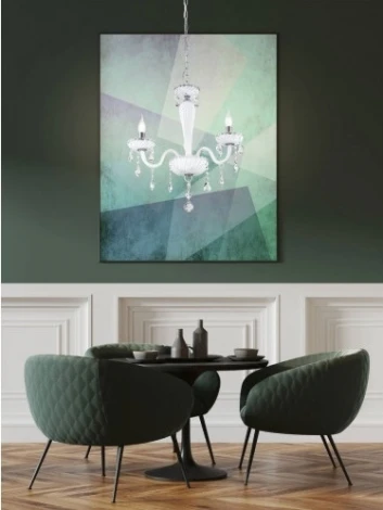 Подвесная люстра Eglo Carpento 39112 (220V, на цепи, подсвечник, свеча)