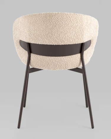 Стул Блейз букле капучино каркас серо-коричневый Stool Group арт.УТ000039642