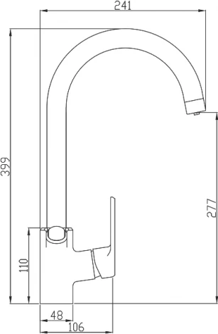 Смеситель Steel Hammer SH 901 CR для кухонной мойки