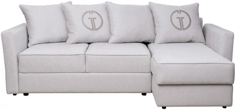 Диван Sorrento 230 с канапе трехмест.раскл (Еврокнижка) Koza3803-SVSER+Nev83 230*156*90см Garda Decor арт.SORRENTO-230-Koza3803-SVSER+Nev83