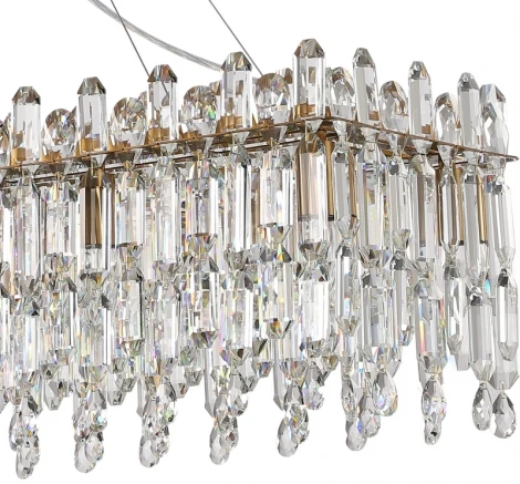 Подвесная большая люстра Legacy 2158/05/12PL (220V, хрусталь, на тросе)