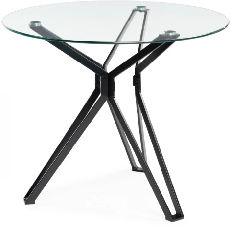 Стеклянный стол Woodville Roko 80 black 15667