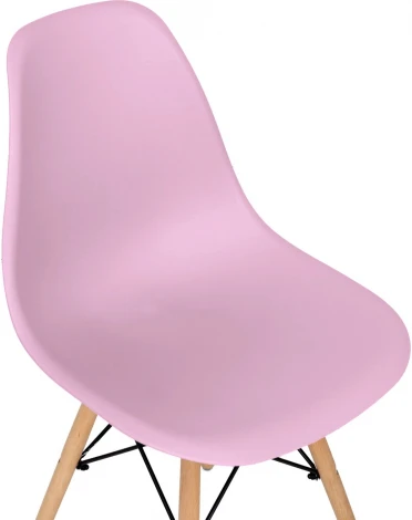 Обеденный стул Frank-Spacer ОГОГО Обстановочка! (Пластик,Массив дерева/Розовый) арт.920368