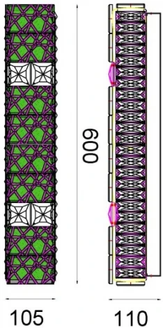 Настенный светильник Fluorite Ravissement FL1068-3W (LED, 220V, хрусталь)