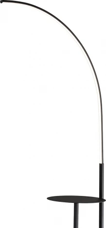 Торшер светодиодный Escada Grand 10266/T LED 17Вт, металл/силикон, черный