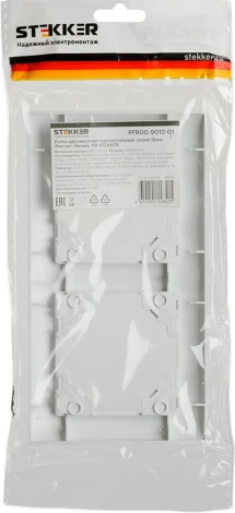 Рамка на 2 поста (белый) Stekker Эрна Элегант 49630