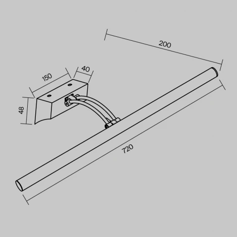 Подсветка для картин Maytoni FINO MIR003WL-L16CH (LED, 220V, выключатель)