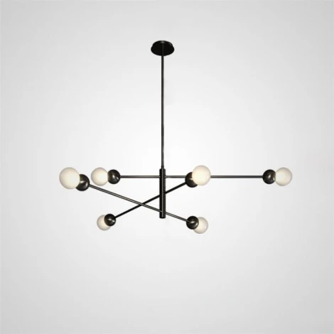 Люстра на штанге Salme L6 A Black ImperiumLoft Salme01 (212778-26) (220V, шарики)