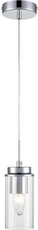 Подвесной светильник Lumion Isha 8102/1A хром/прозрачный металл/металл Е14 1*40W 220V (на проводе, круглые)