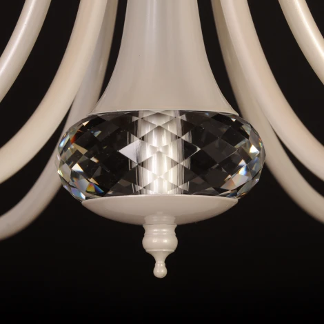 Подвесная люстра Abrasax 2031/6 (cream pearl) (220V, на цепи, цветы, розы)