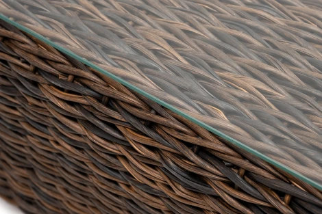 "Капучино" журнальный столик из искусственного ротанга (гиацинт), цвет коричневый 4SIS арт.УТ-00003962