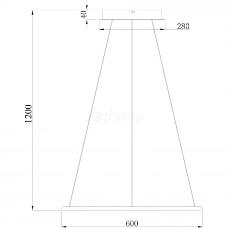 Donolux S111024 S111024/1R 36W Black Out