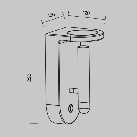 Спот с выключателем Maytoni Synergy C034WL-L5W3K (LED, 220V)