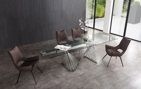 Стол DT9118GS (180) прозрачный, шт