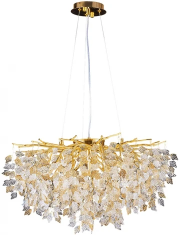 Подвесная люстра Divinare Salice 3136/01 SP-8 (220V, на тросе, лепестки, ветки)