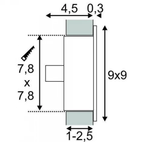 Подсветка для лестниц и ступеней Slv Flat 112732
