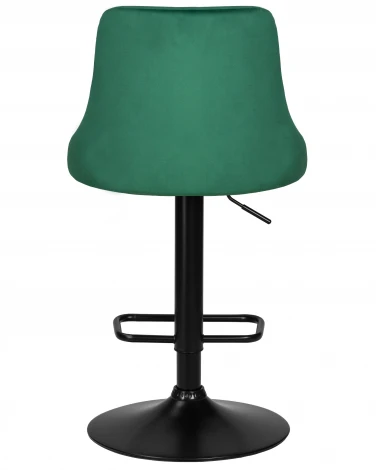 Стул барный DOBRIN JOSEPH BLACK (зеленый велюр (MJ9-88)) 5021_BlackBase-LM BLACK, цвет сиденья зеленый (MJ9-88), основания черный