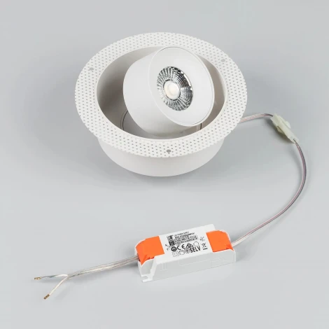 Встраиваемый точечный светильник SP-PLURIO-BUILT-TRIMLESS-R160-9W Day4000 (WH-WH, 36 deg, 230V) (Arlight, IP20 Металл) 038065 (LED)