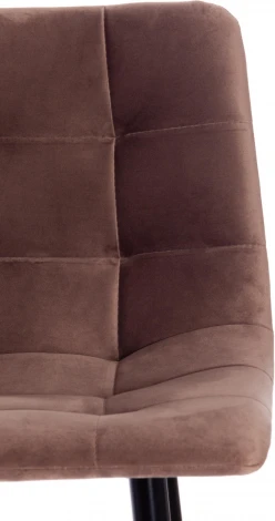 Стул полубарный CHILLY (mod. 7095пб ) / 1 шт. в упаковке (Ткань,Металл /Коричневый,Черный)