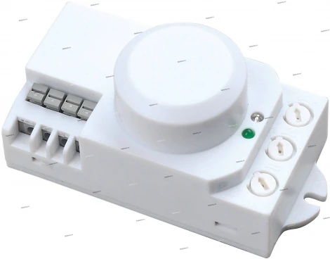 Датчик движения микроволновый накладной Horoz Polo, белый, 1200W, IP20