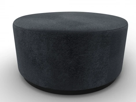 Пуф 005 (ДСП/Пластик/Велюр/Темно-серый) Лига Диванов 132371