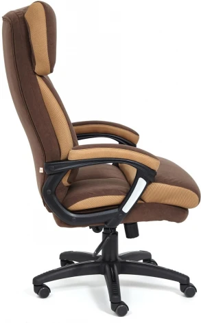 Компьютерное кресло для руководителя Tetchair DUKE (Флок,Ткань/Коричневый,)
