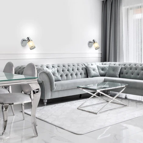 Спот Escada Theta 680/1A 1x40Вт E14, металл/стекло, хром (220V)