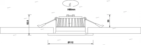 Donolux DL18891 DL18891/7W White R Dim