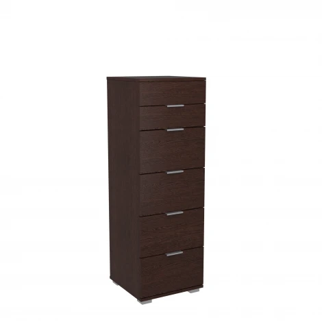 Комод Leset Наоми 6 (ЛДСП,ПВХ,Зеркало/Венге) арт.2500000077784