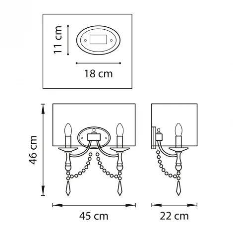 Бра Lightstar PARALUME 725623
