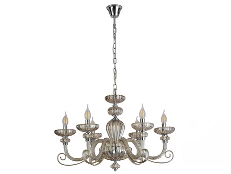 Подвесная люстра Newport Annette 8626/C chrome cognac